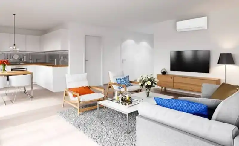 climatisation murale salon moderne confort thermique